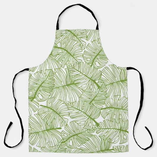Monstera verlasse, nahtlos Blumendesign. Schürze (Vorderseite)