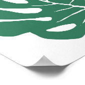 Monstera verlasse nahtlos dekoratives Muster. Poster (Ecke)