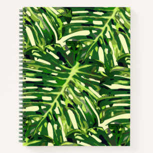 Monstera Verlasse Notizbuch-Natur Notizblock