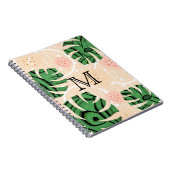 Monstera verlasse pink. notizblock (Rechte Seite)