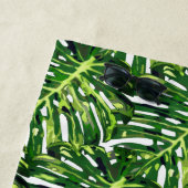 Monstera Verlasse Strandhandtuch Grüne Natur (Beispiel)