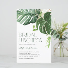 Monstera Verlasse Summer Bridal Luncheon Einladung