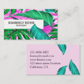 Monstera Visitenkarte (Vorne/Hinten)