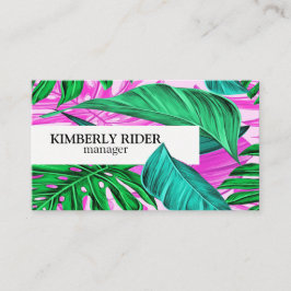 Monstera Visitenkarte