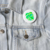 Monstera Watercolor Button (Beispiel)