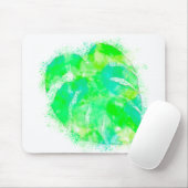 Monstera Watercolor Mousepad (Mit Mouse)