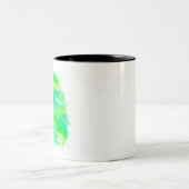 Monstera Watercolor Zweifarbige Tasse (Mittel)