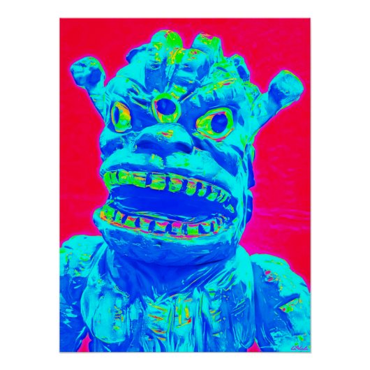 Monsterangriff auf Pop Poster (Vorderseite)