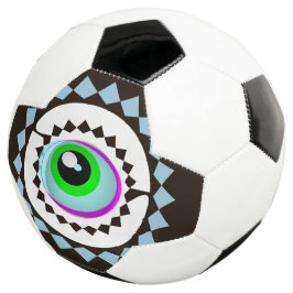 Monsterauge auf dem Ball, der gruselig ist Fußball