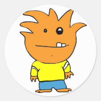 MonsterBall Runder Aufkleber