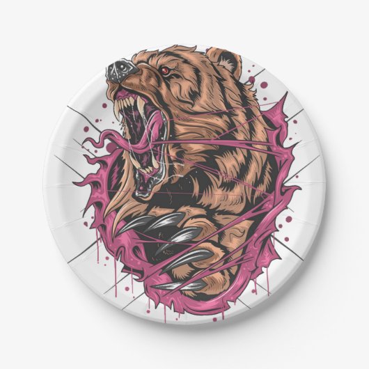 Monsterbär Pappteller (Vorderseite)