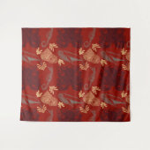 Monsterdarstellung des Nautischen Roten Oktopus Wandteppich (Vorderseite (Horizontal))