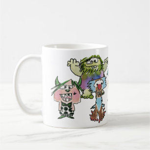 Monstereo Seven Cartoon Monstars Kaffeetasse