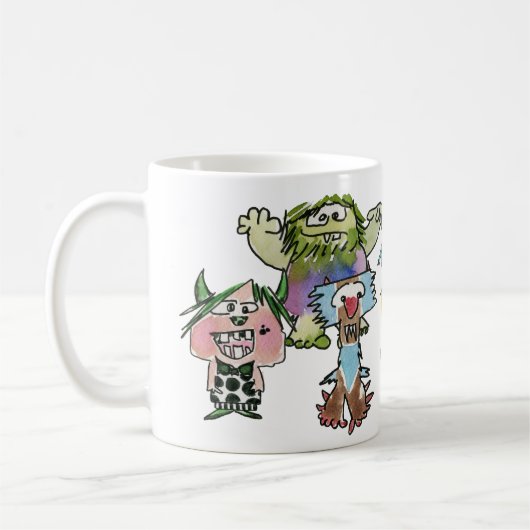 Monstereo Seven Cartoon Monstars Kaffeetasse (Links)