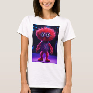 Monsterfigur der roten Keime, sehr detailliert, T-Shirt