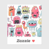 Monsterfiguren Aufkleber (Blatt)