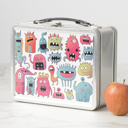 Monsterfiguren Metall Brotdose (Beispiel)