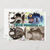 Monsterfischgruppe Postkarte (Vorne/Hinten)