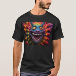 Monstergesicht in Regenbogenfarben T-Shirt