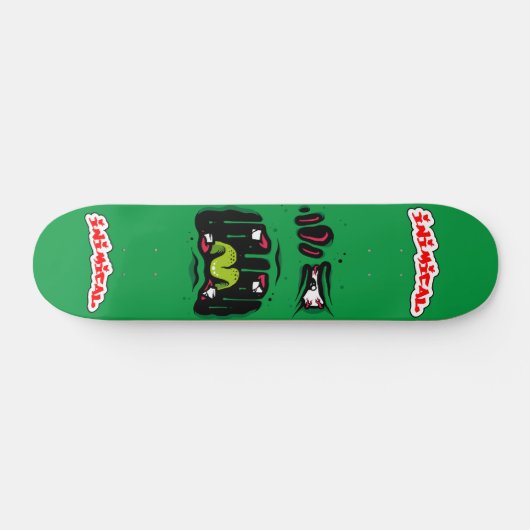 Monstergesicht Skateboard (Horizontal)