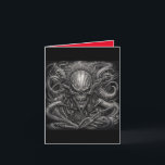 Monsterkarte für Schwermetalle Dankeskarte<br><div class="desc">Zeigen Sie Ihre innere Kreatur.</div>