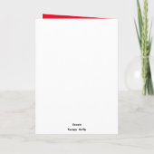 Monsterkarte für Schwermetalle Dankeskarte (Rückseite)