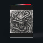 Monsterkarte für Schwermetalle Dankeskarte<br><div class="desc">Zeigen Sie Ihre innere Kreatur.</div>