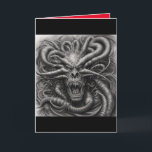 Monsterkarte für Schwermetalle Dankeskarte<br><div class="desc">Zeigen Sie Ihre innere Kreatur.</div>