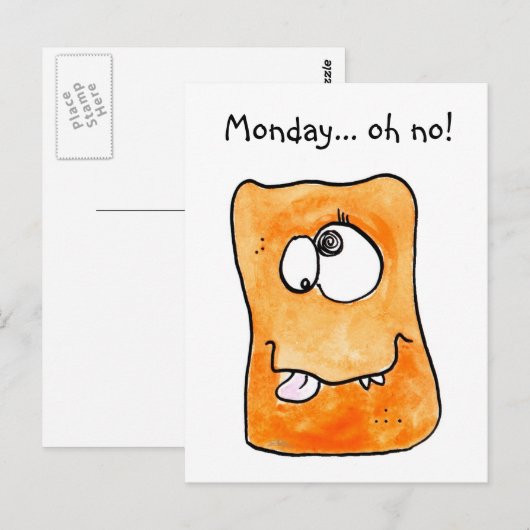 Monsterkarte Postkarte (Vorne/Hinten)