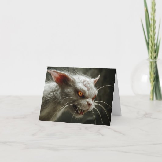 Monsterkatze dankeskarte (Vorderseite)