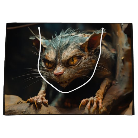 Monsterkatze große geschenktüte (Vorderseite)