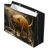 Monsterkatze  große geschenktüte (Vorderseite Schrägansicht)