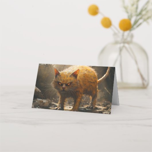 Monsterkatze platzkarte (Vorderseite)
