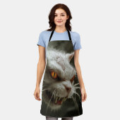 Monsterkatze schürze (Getragen)
