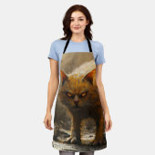 Monsterkatze schürze (Getragen)