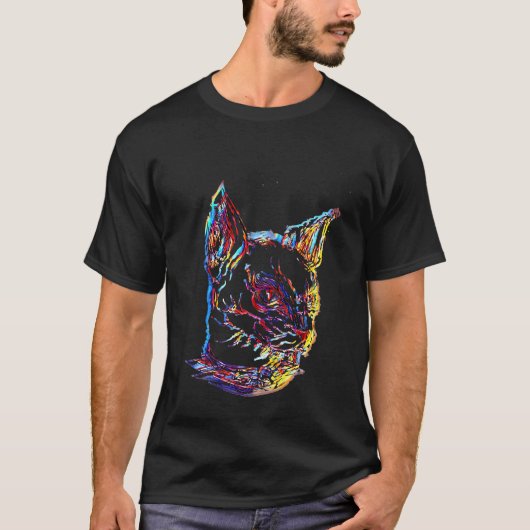 Monsterkatze Skizze T-Shirt (Vorderseite)