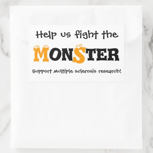 Monsterkleber Rechteckiger Aufkleber (Tasche)