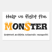 Monsterkleber Rechteckiger Aufkleber (Vorderseite)