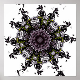 Monstermeteor v2 - Muster Poster