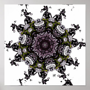 Monstermeteor v2 - Muster Poster