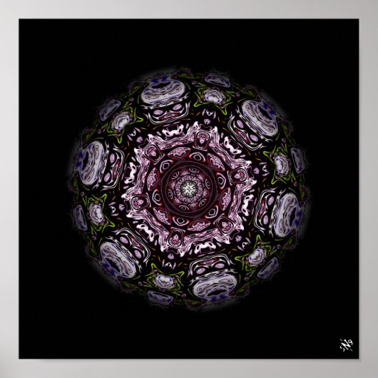 Monstermeteor v3 - Muster Poster (Vorne)