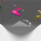 Monstermuster Geschenkpapier (Ecke)
