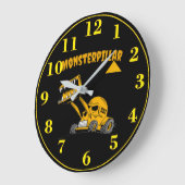 Monsterpillar Große Wanduhr (Winkel)