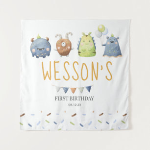 Monsterposter, Monster-Willkommensschild Wandteppich