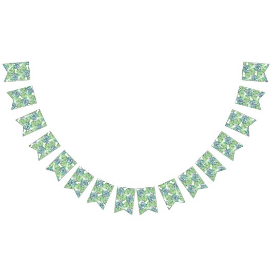 Monsterra Deliciosa hawaiischer Hipster Luau Wimpelkette (Alle)