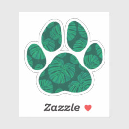 Monsterra Paw Aufkleber