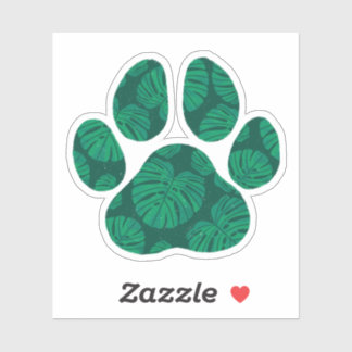 Monsterra Paw Aufkleber