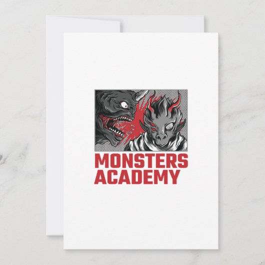 MONSTERS ACADEMY EINLADUNG (Vorderseite)