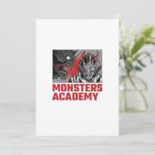 MONSTERS ACADEMY EINLADUNG (Stehend Vorderseite)