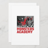 MONSTERS ACADEMY EINLADUNG (Vorne/Hinten)